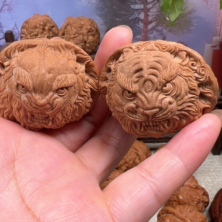 一***秋把件核桃南瓜敦狮虎王者风范