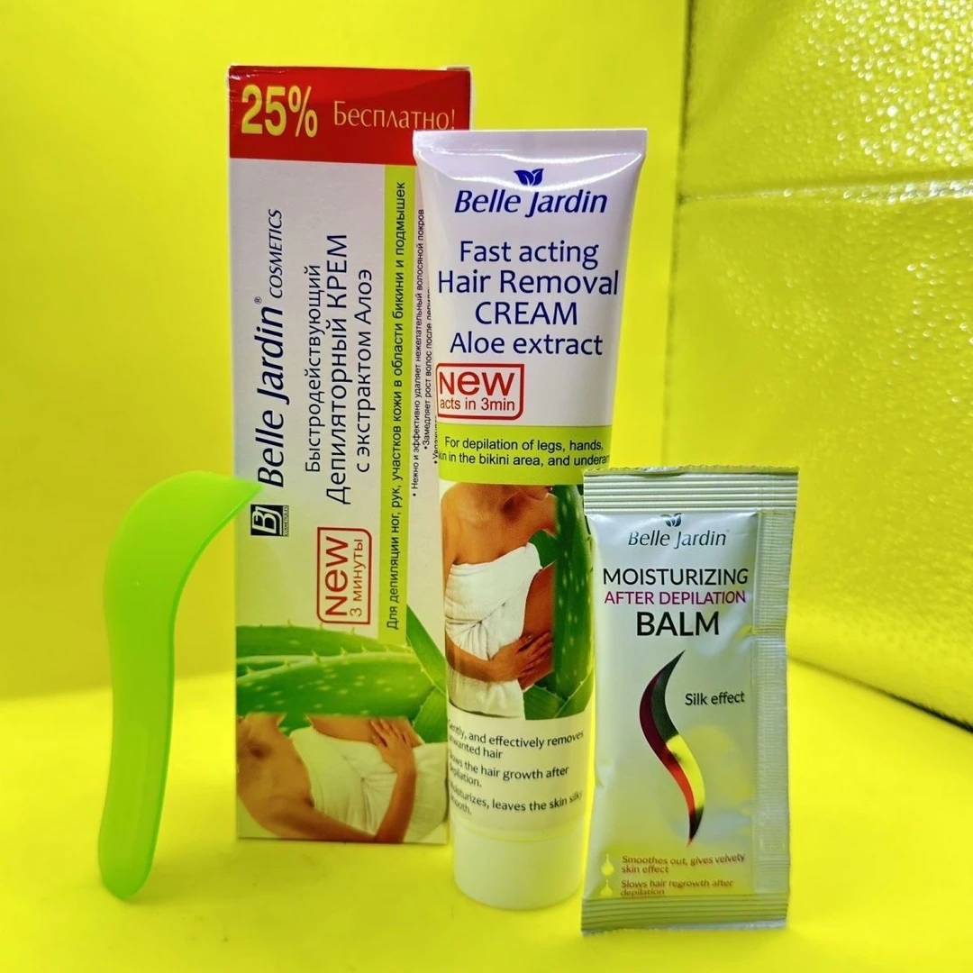 脱毛护膏芦荟丝滑去毛belle jardinپولشا تۈك چۈشۈرۈش مەلھىمى