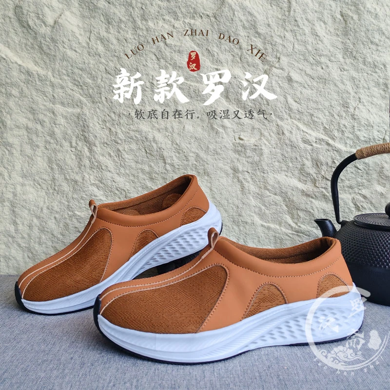罗汉鞋僧夏季软底男女和尚鞋出家师父防滑僧侣单鞋禅修布凉老人鞋