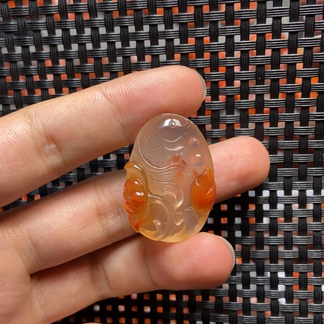 南红玛瑙未镶嵌吊坠(不含链)