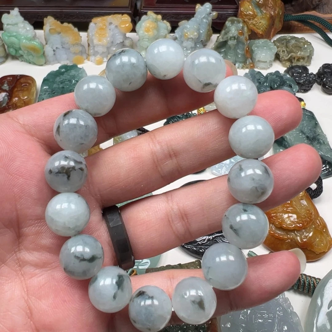 翡翠未镶嵌颈饰天然