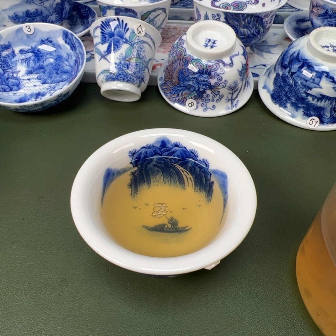 景德镇纯手工纯手绘茶具木木71