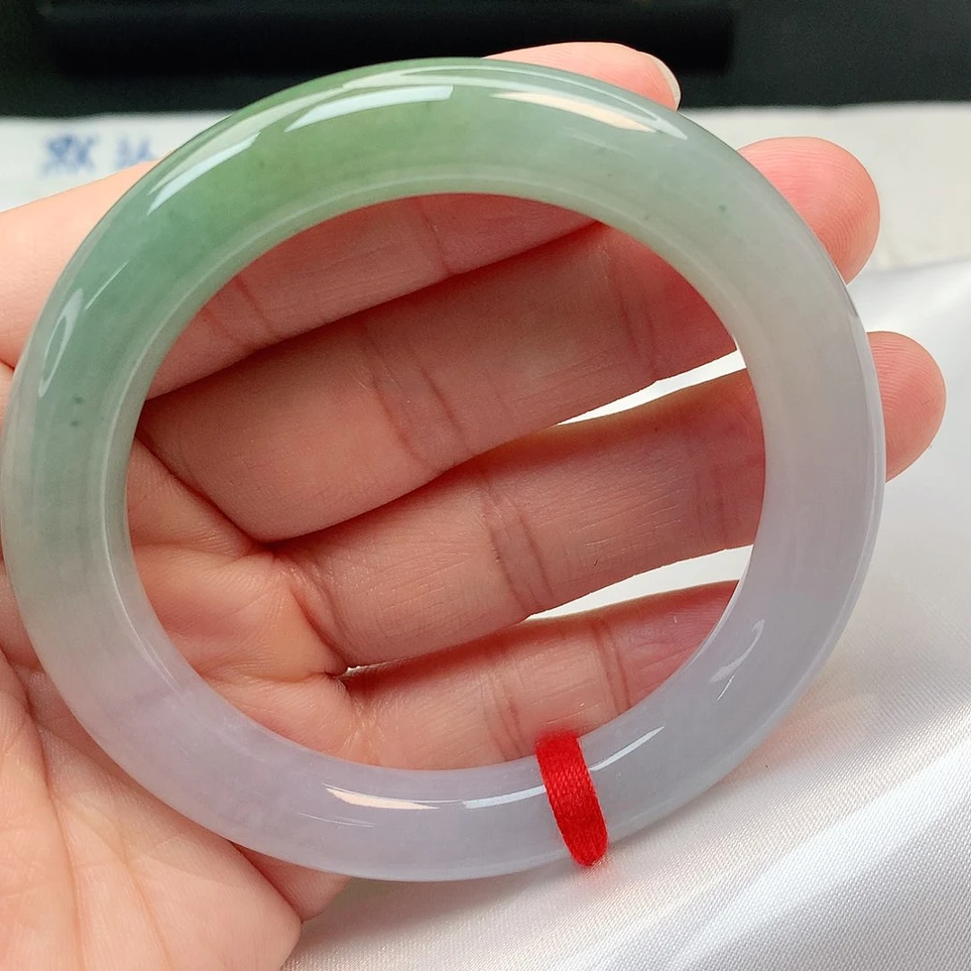 未镶嵌手镯翡翠圆条53.7圈