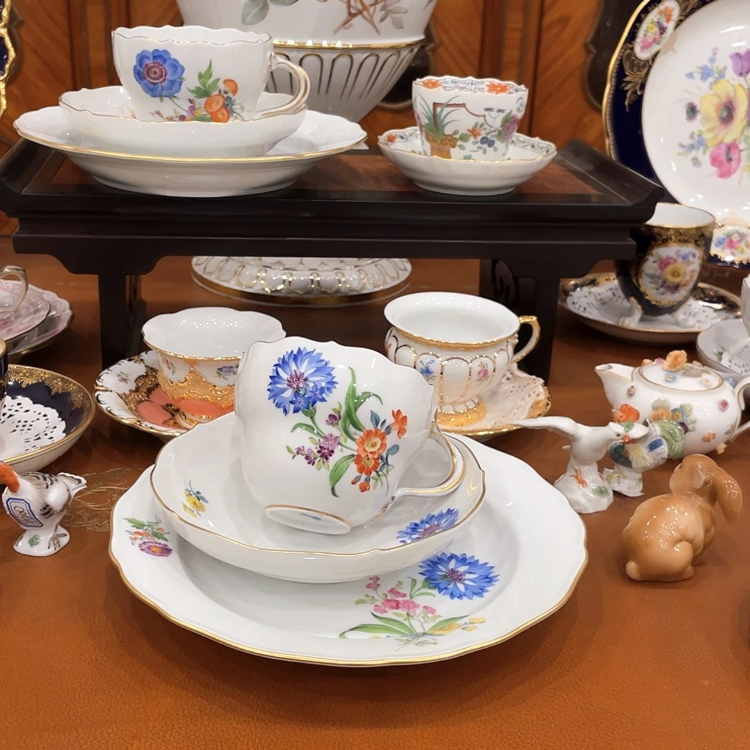 摆件中古一等矢车菊