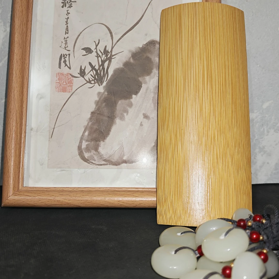 精美精巧  平安加厚扣 竹具摆件细节对比展示