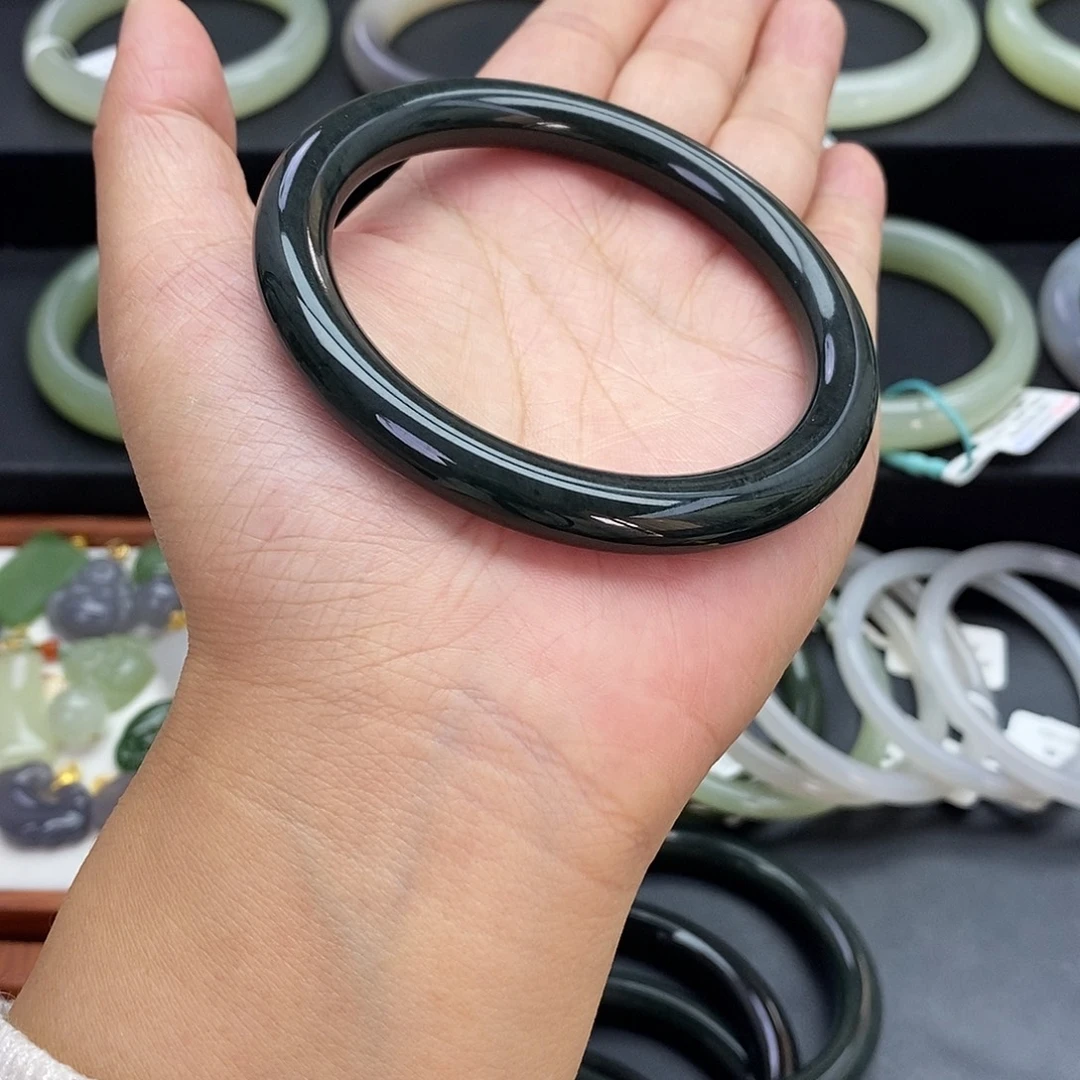 和田玉未镶嵌珠宝奇石和田玉手镯青玉