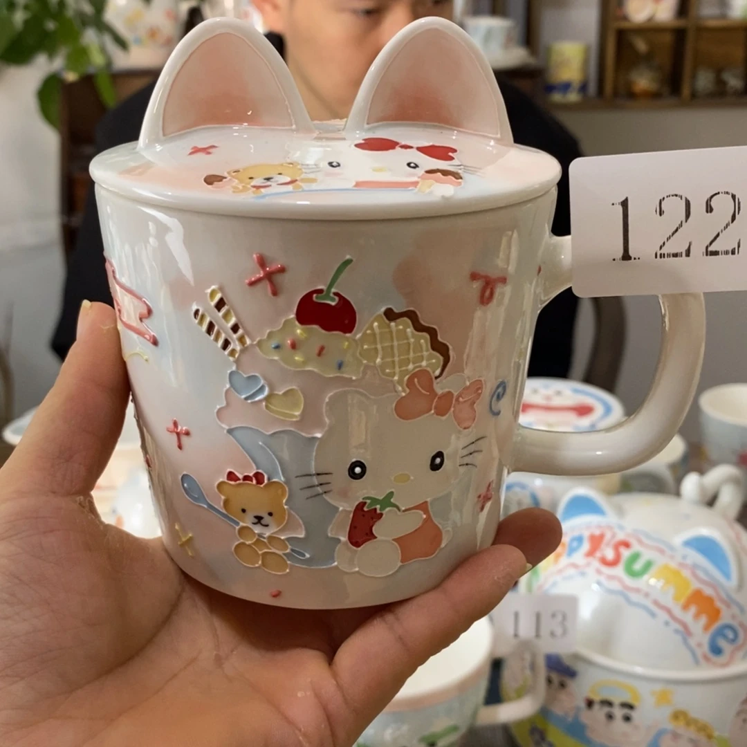 瓷片景德镇釉下彩手绘