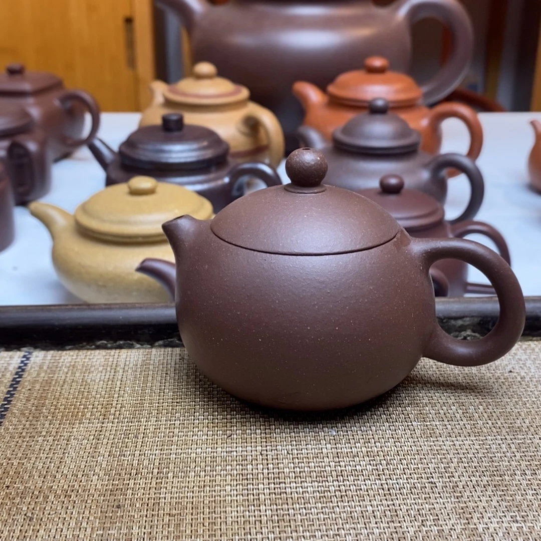 紫砂茶壶200毫升大水潭紫泥西施