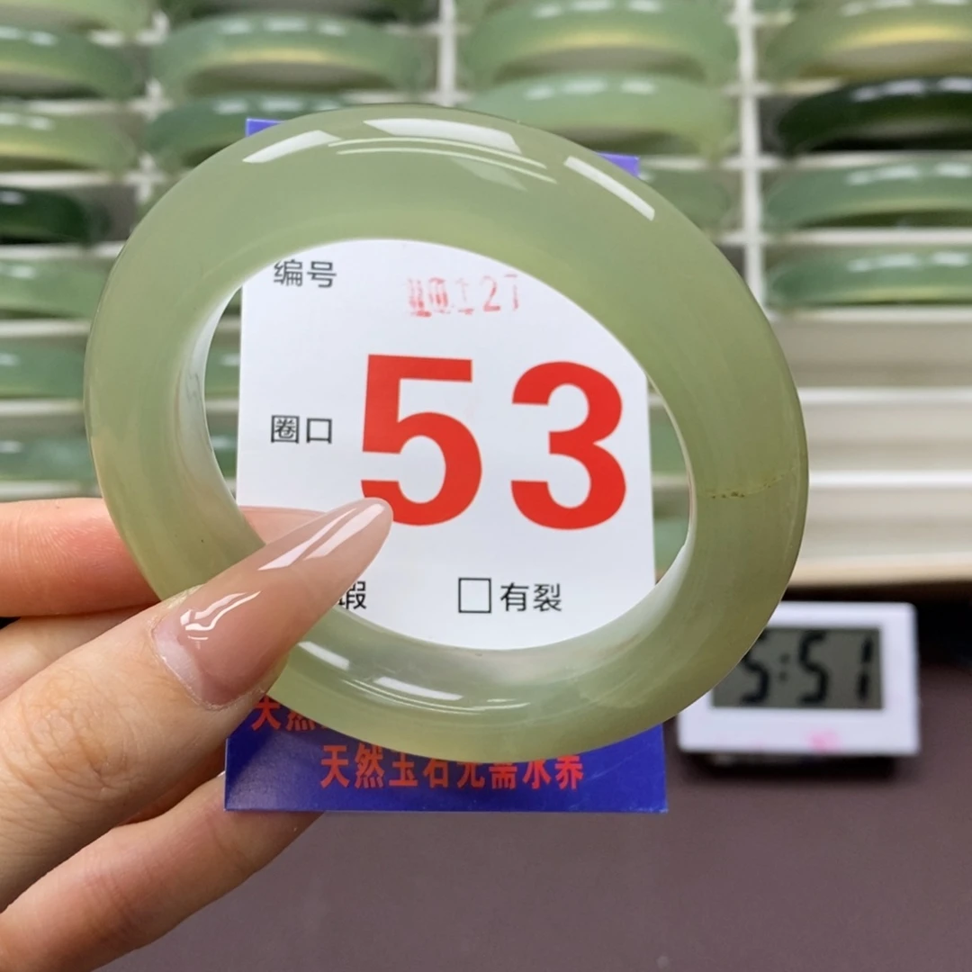 未镶嵌蛇纹石玉手镯