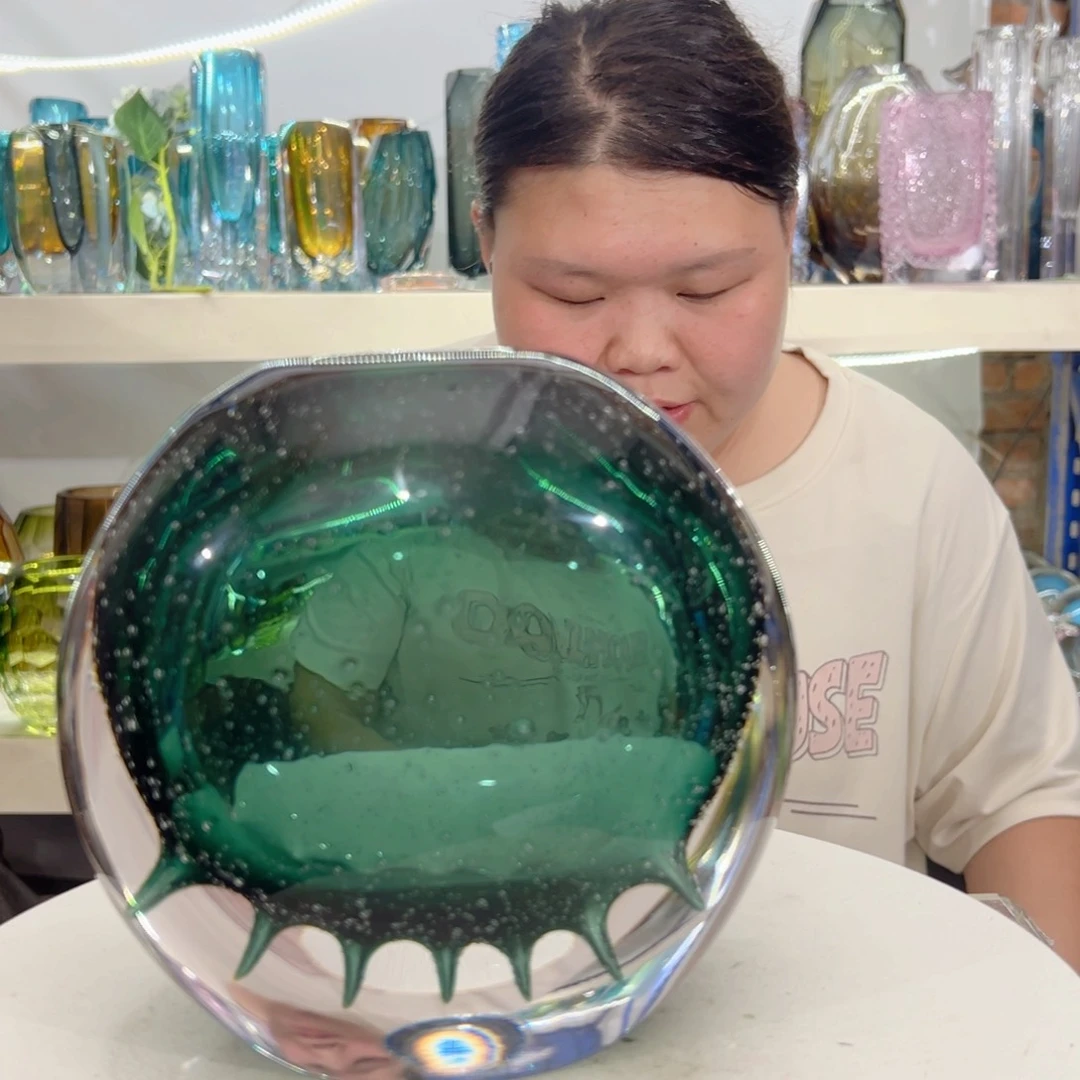 幻彩琉璃花瓶花器高度18