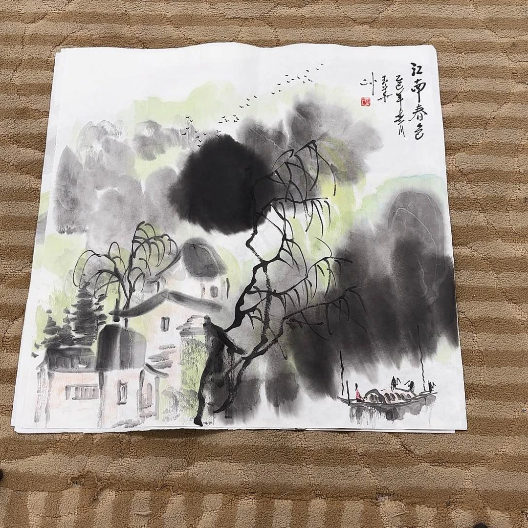 国画花鸟的翅膀和羽毛