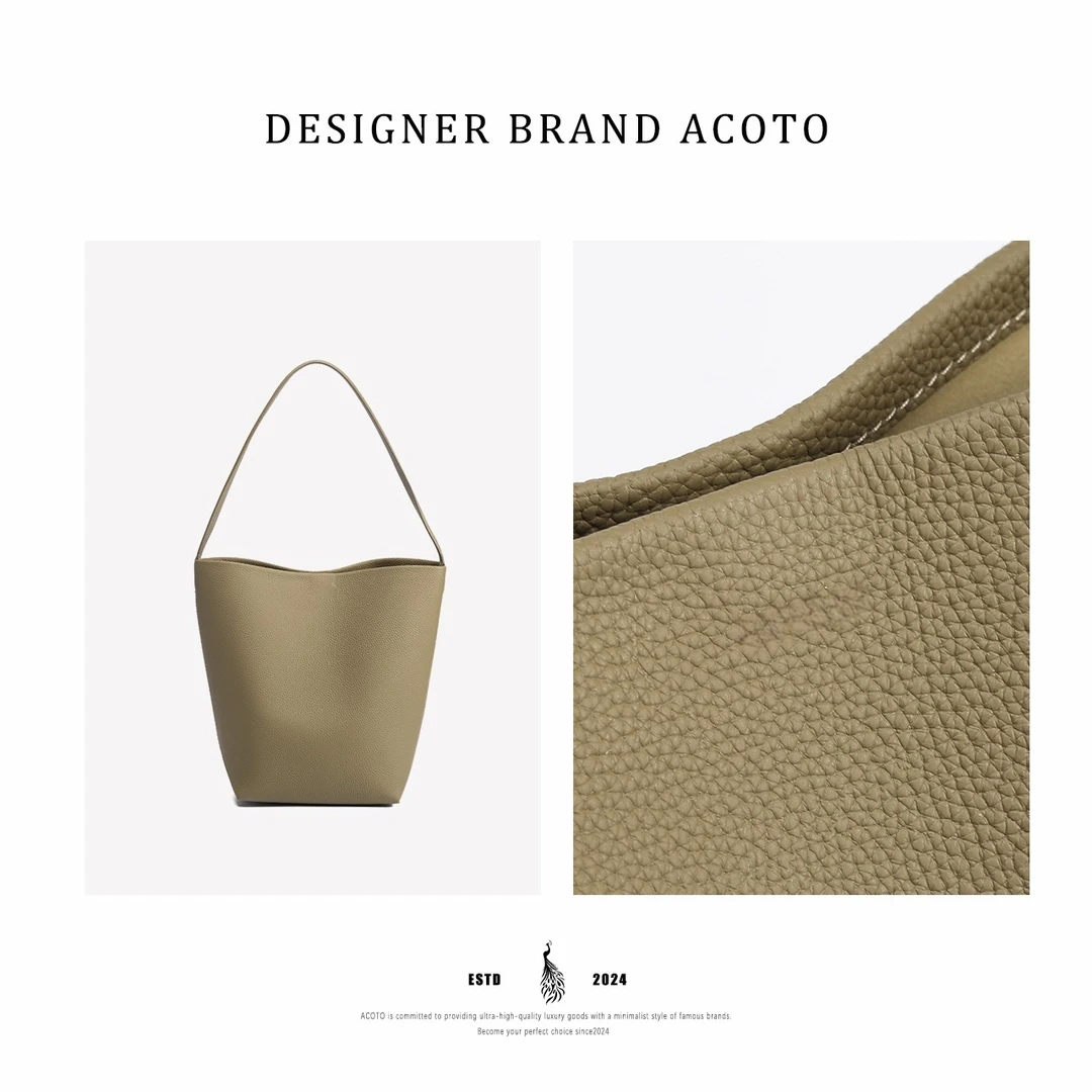 Acoto&时尚百搭单肩斜挎水桶包A33