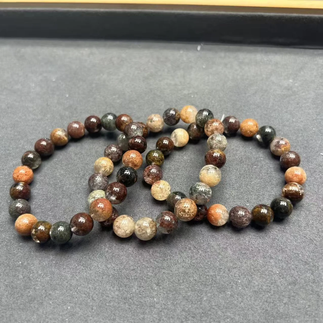 A126 天然四季幽灵圆珠单圈精致男女款手串【多样性发其一】