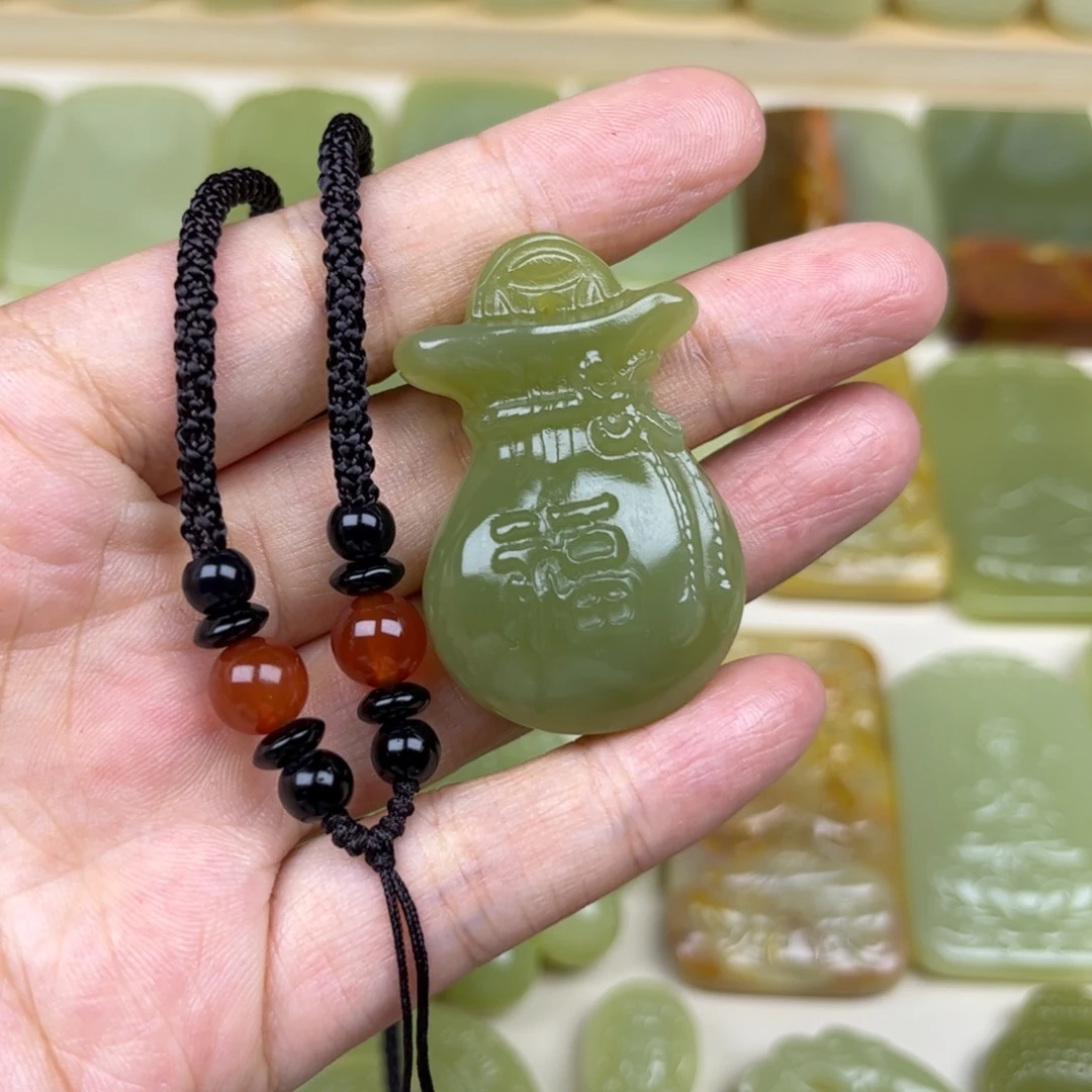 男女同款绿色小福袋