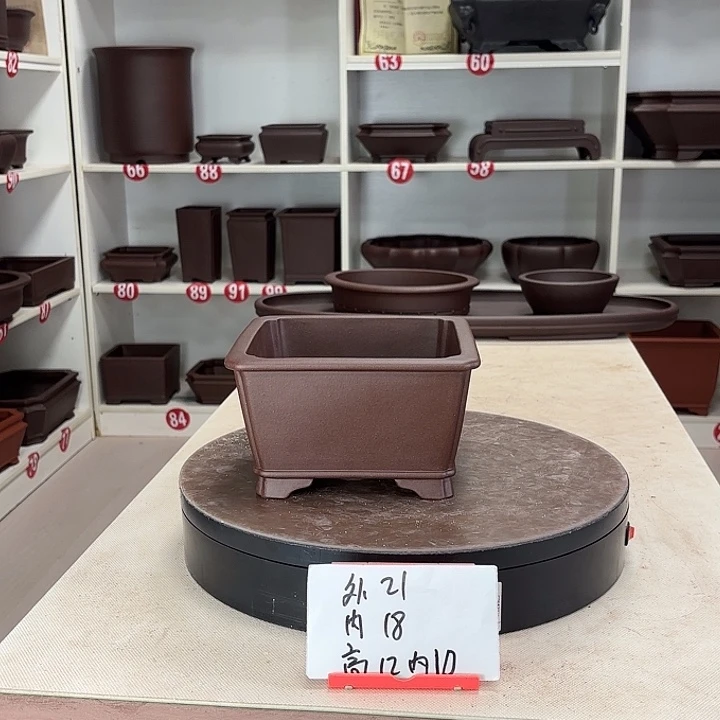 花盆紫砂抽角小四方