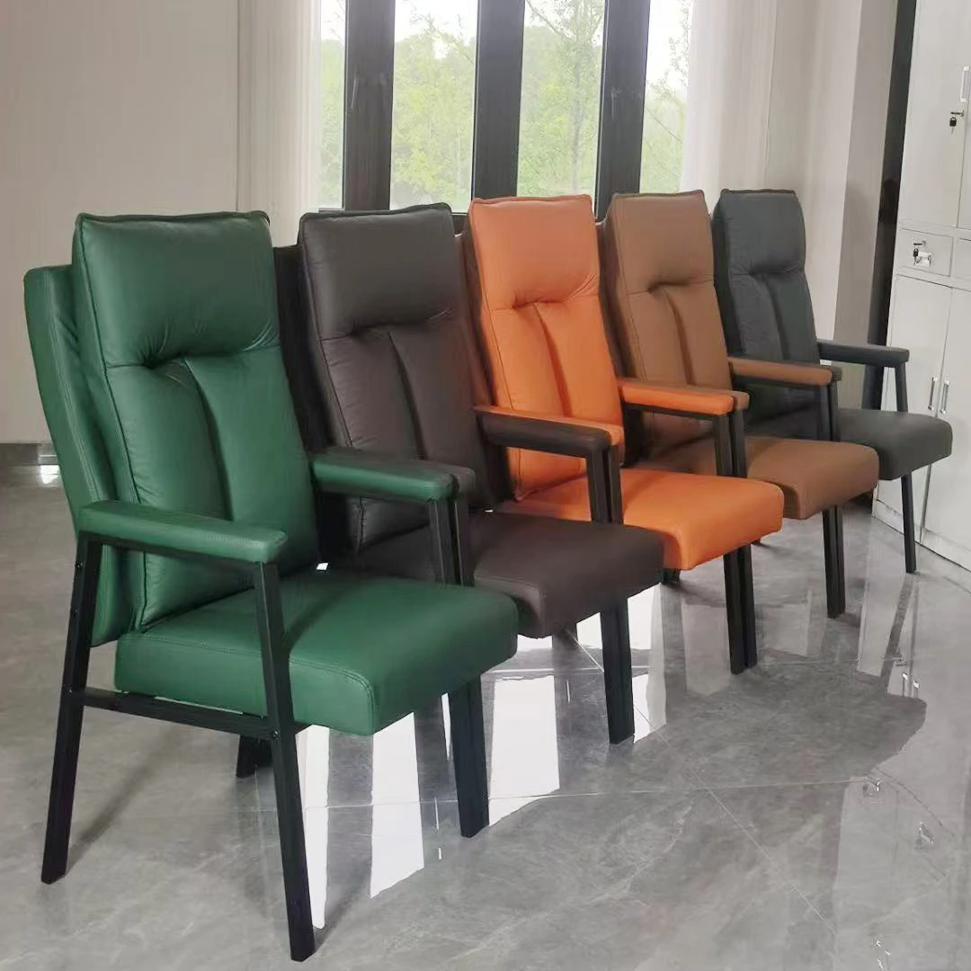 棋牌室专用麻将椅猫抓皮弹簧包茶楼家用高靠背加厚高端打麻将椅子