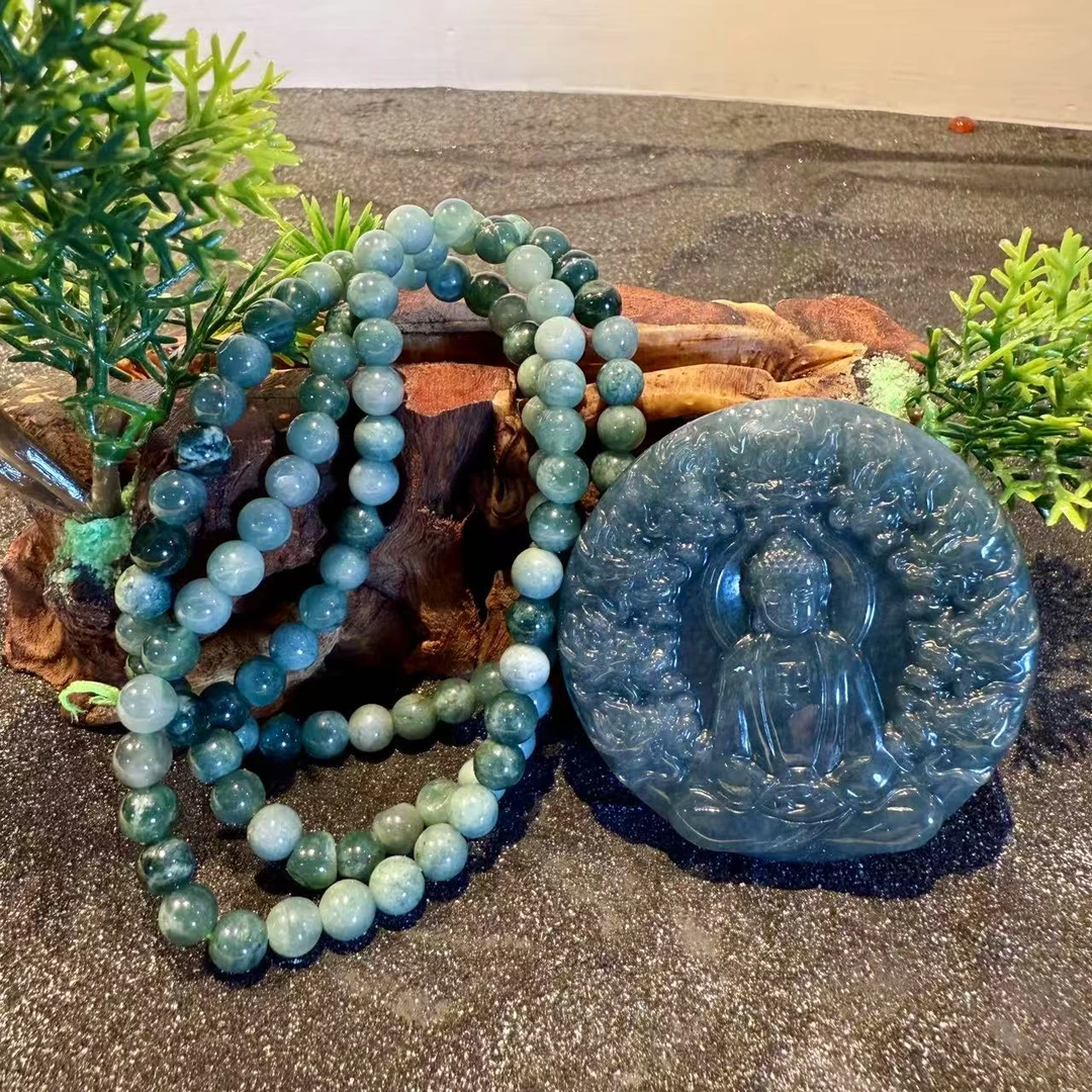 天然A货翡翠吊坠Q03416