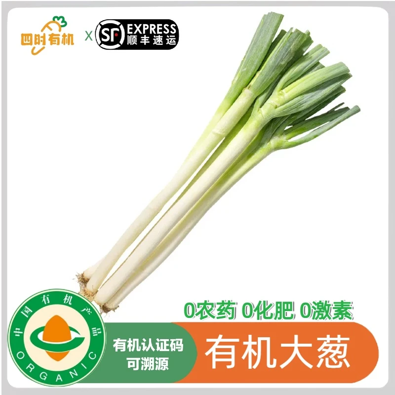 有机大葱3斤/600g有机认证无农残现摘现发安心蔬菜常备顺丰包邮