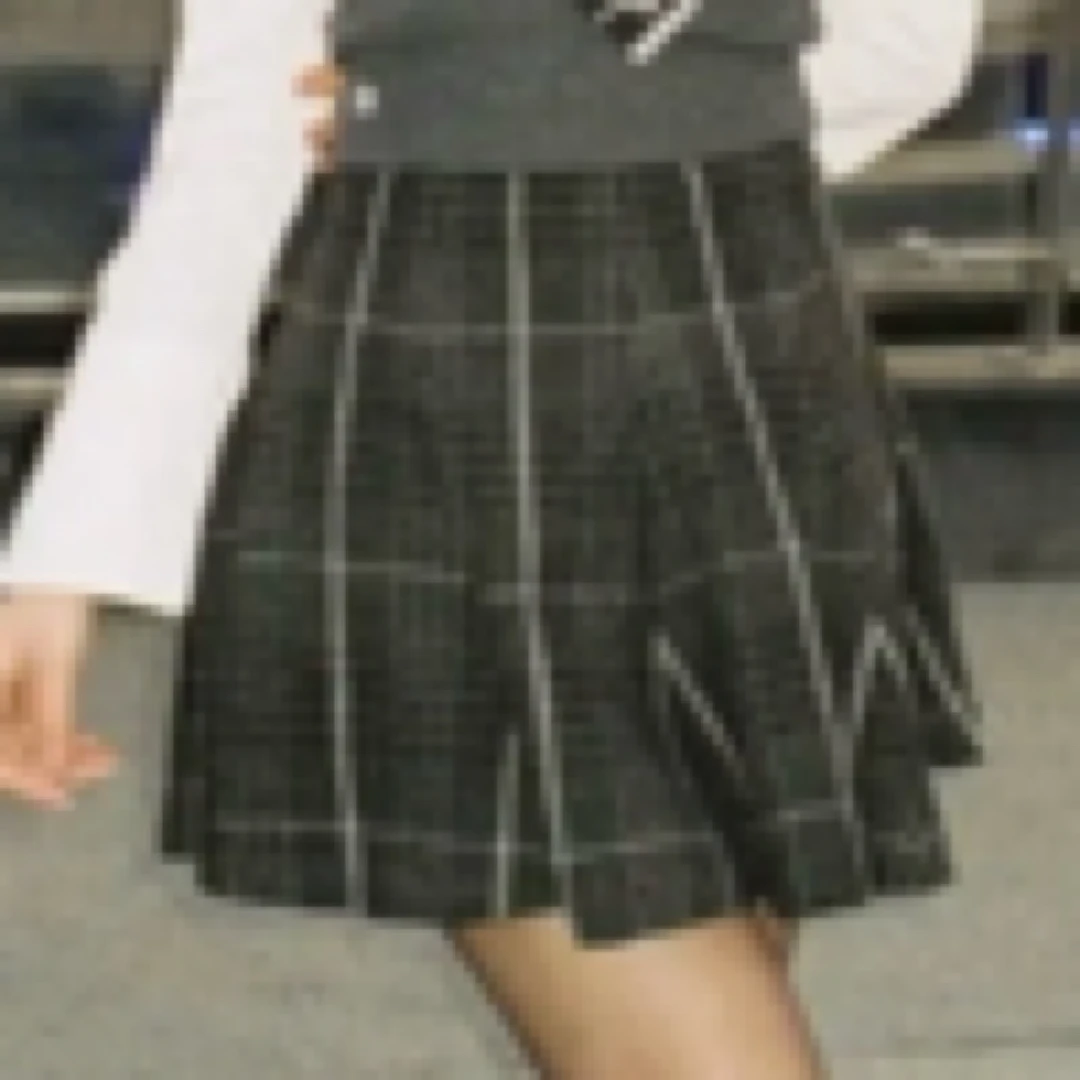 未使用 DIOR/迪奥 A100133 /新款格纹百褶裙/尺码38/