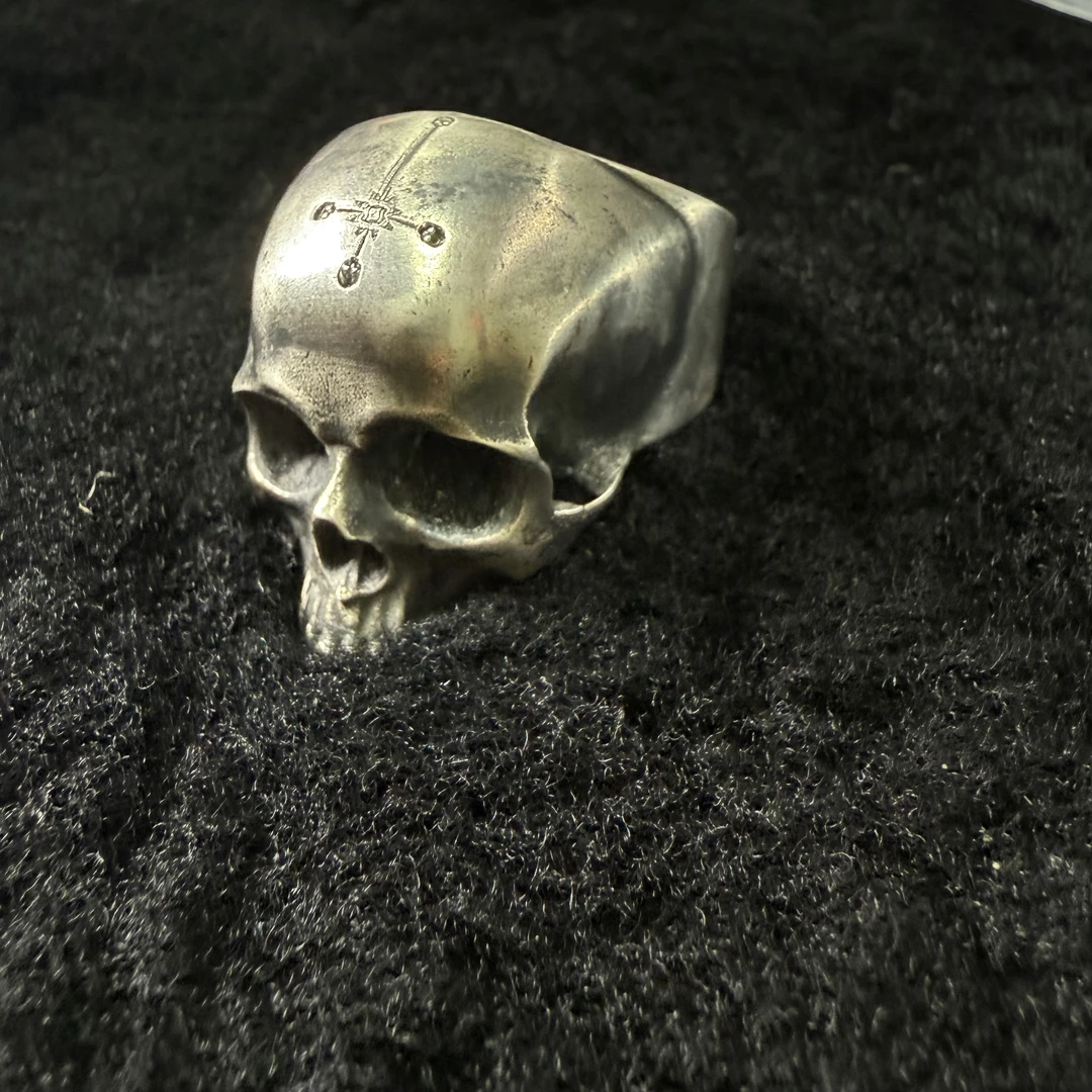 925银戒指 灵史会馆-925银-骷髅戒指