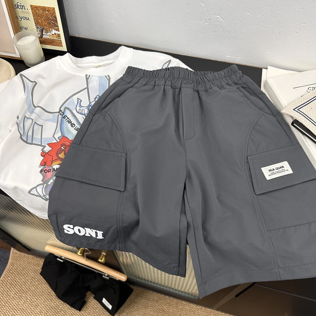 3785时尚潮流百搭休闲洋气夏季男女童工装短裤
