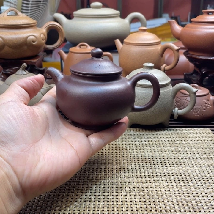 茶壶紫砂紫泥半手工制作