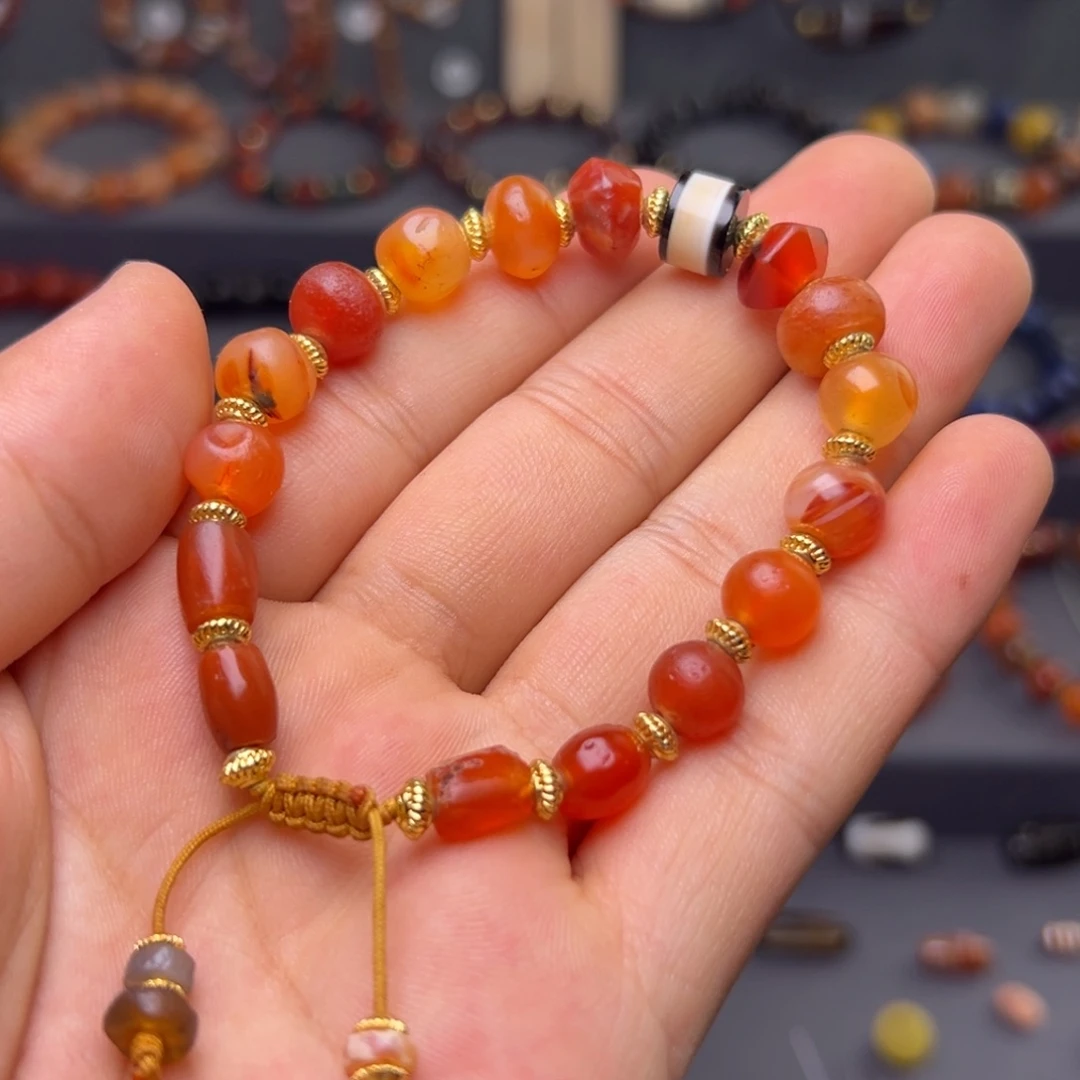 玛瑙/玉髓合金玛瑙对珠