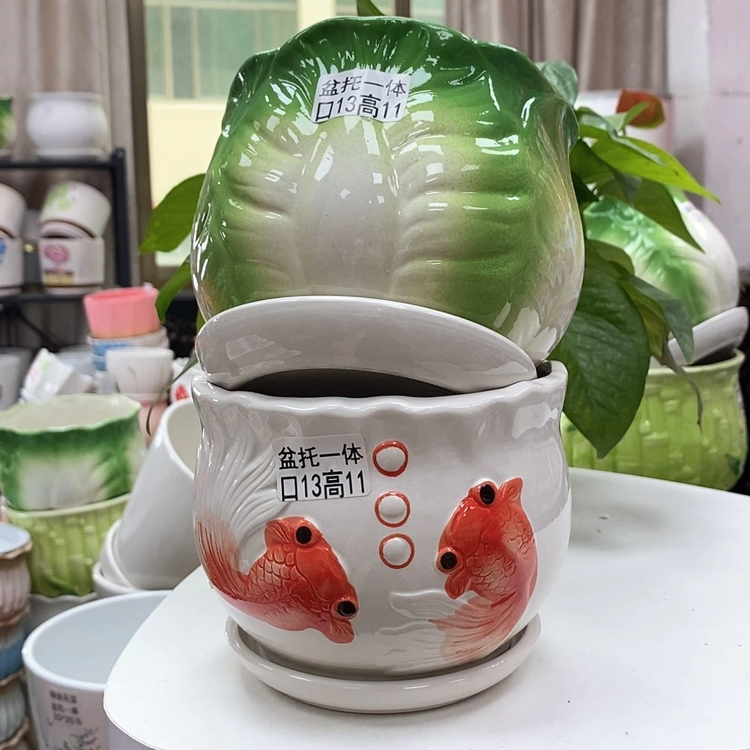 陶瓷@陶瓷花盆@@5838273969