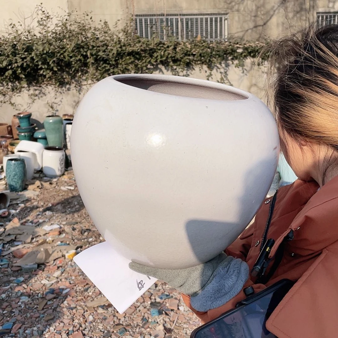 红陶王嫂花盆0119-148