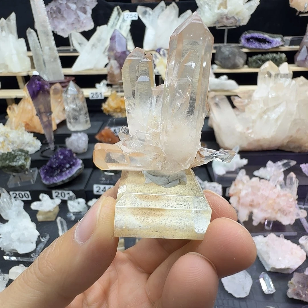 石材天然水晶摆件