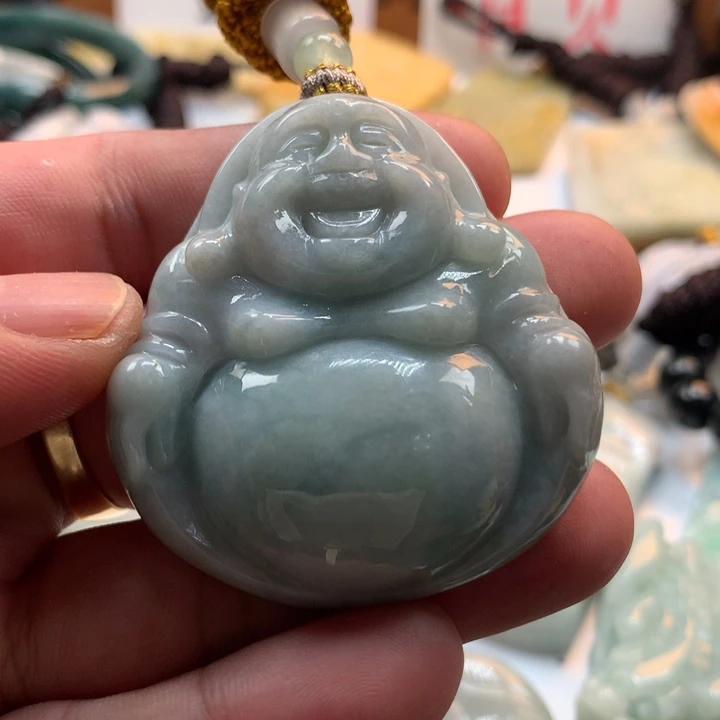 翡翠未镶嵌颈饰保真天然a货翡翠