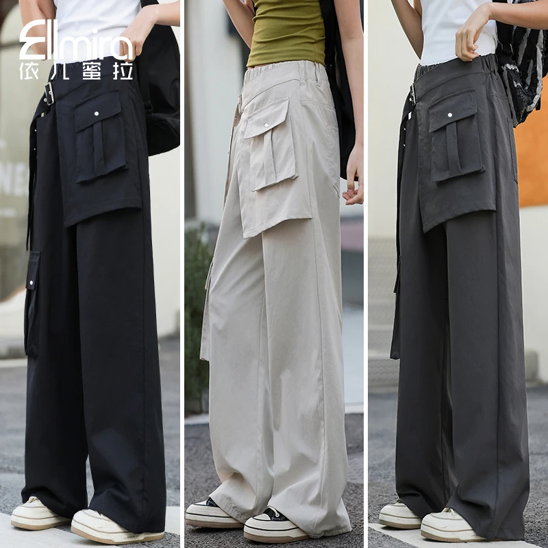 8976女童工装裤春装儿童长裤运动裤宽松2025新款洋气大童裤子潮流