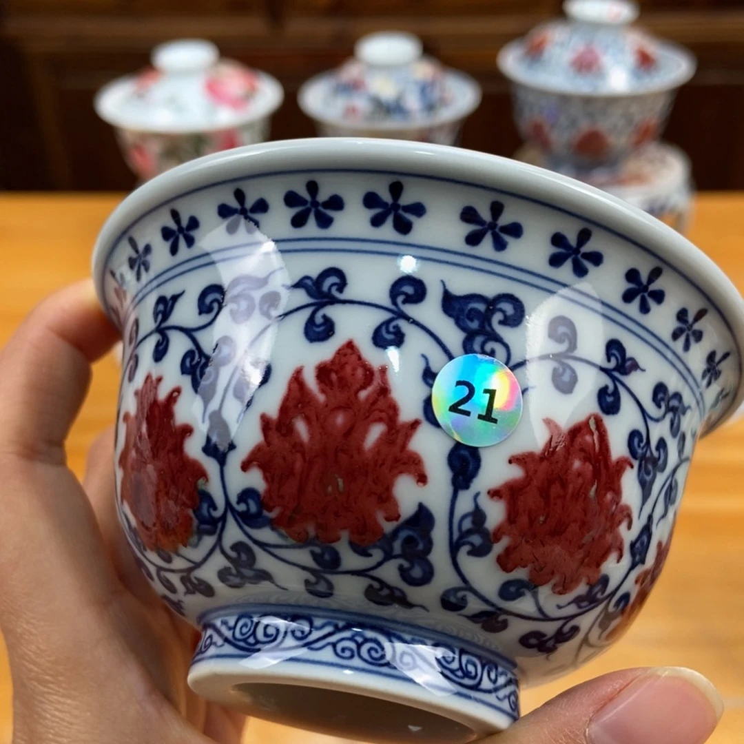 手绘现代茶具非古董