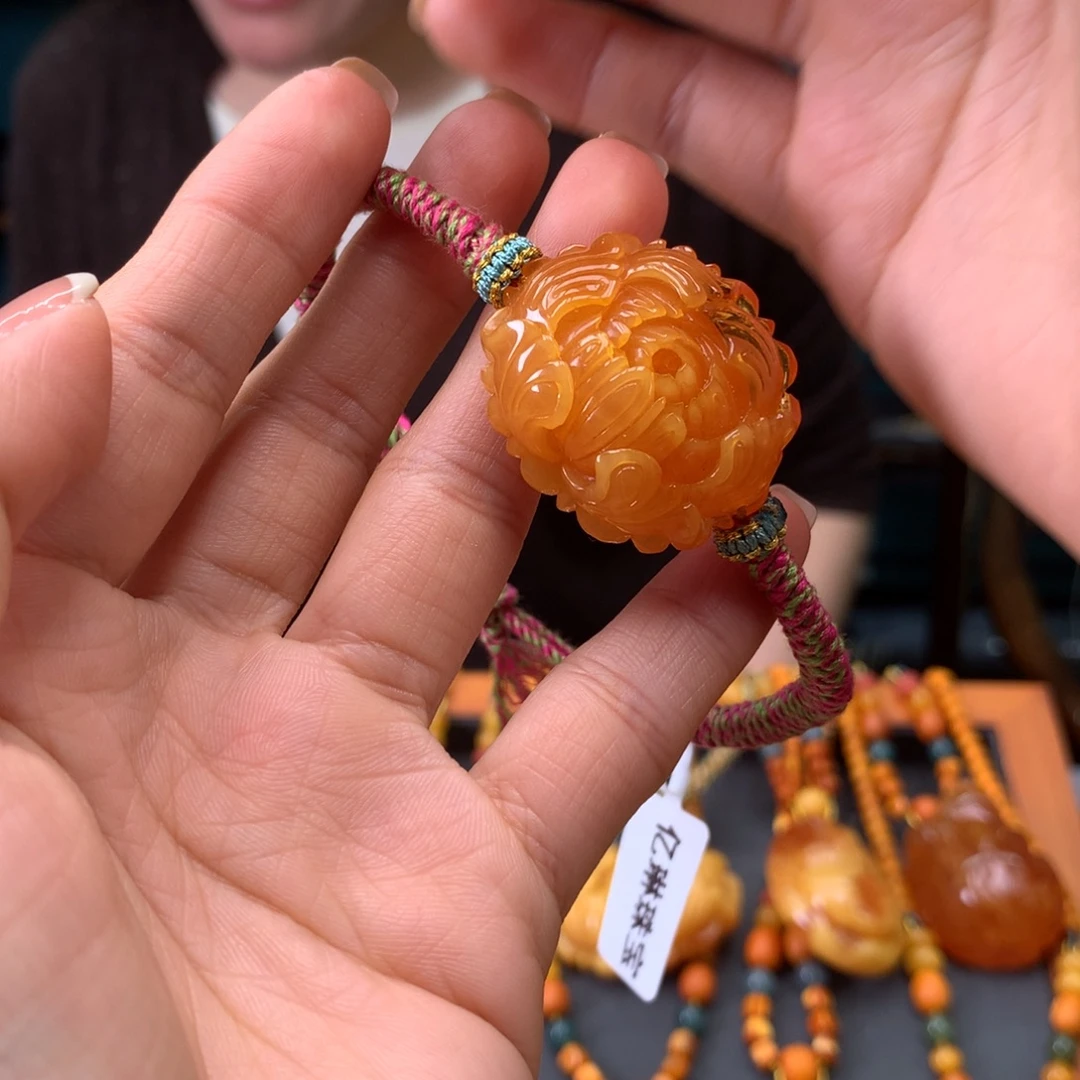 蜜蜡未镶嵌手绳天然