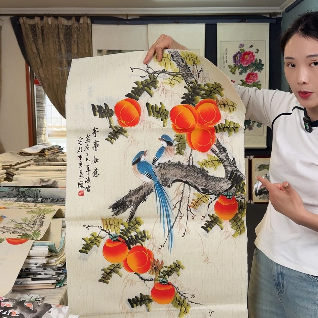 纯手绘国画作品作品