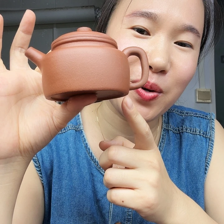 茶壶紫砂原矿半手工降坡泥德中200cc