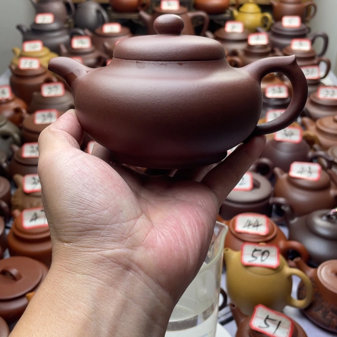紫砂茶壶宜兴紫砂半手工
