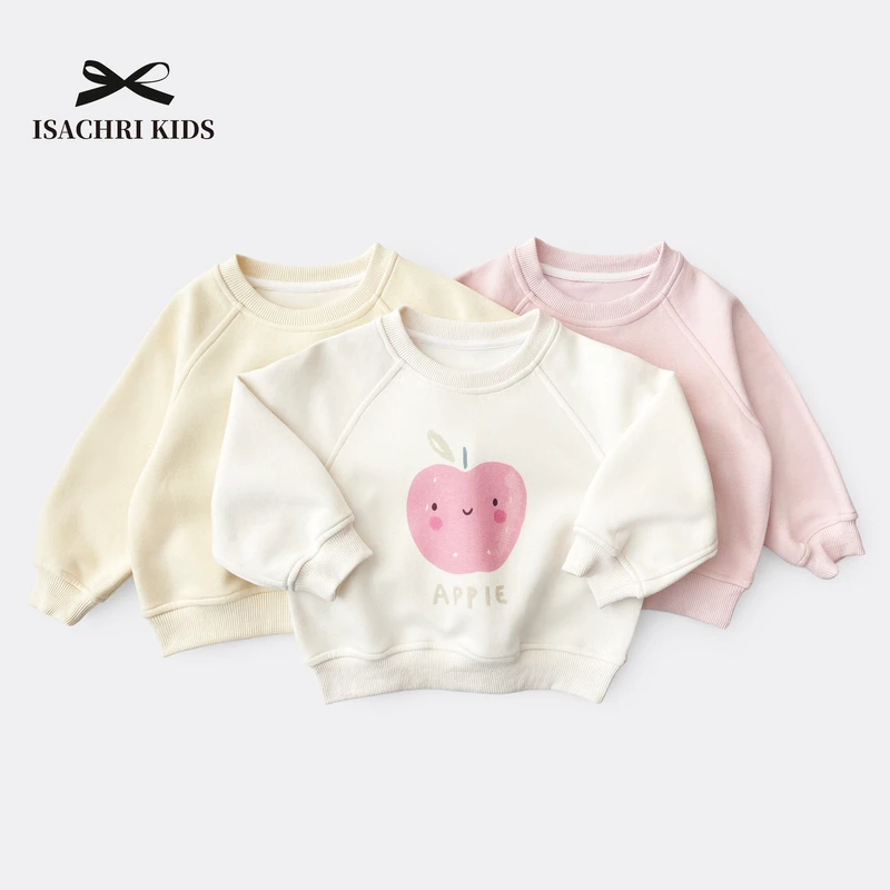 晶晶家【现发】果味糖糖 女童套头卫衣春新款圆领宝宝长袖上衣IS397