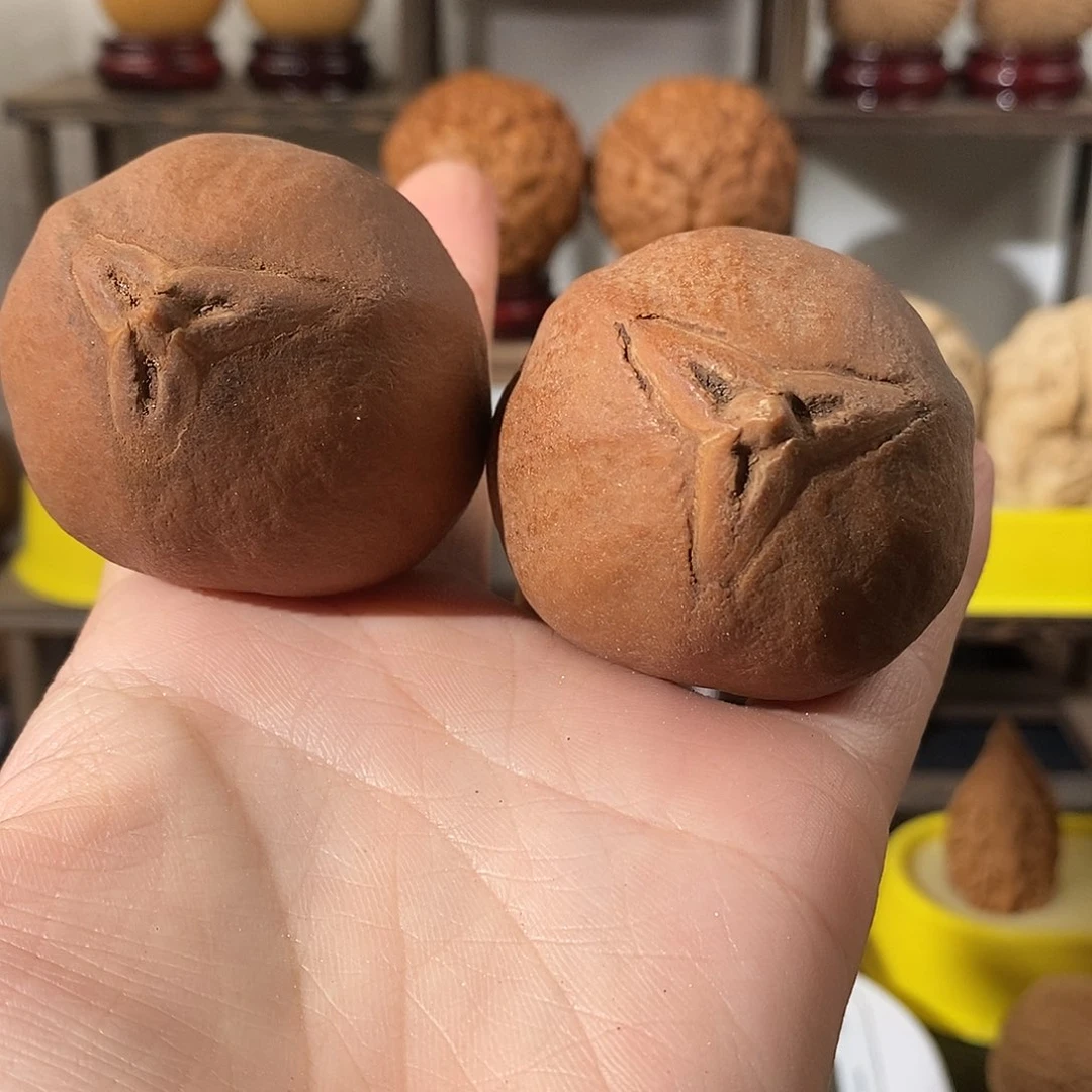 吊坠文玩核桃A**6橄榄微瑕不退不换不接受中差评48