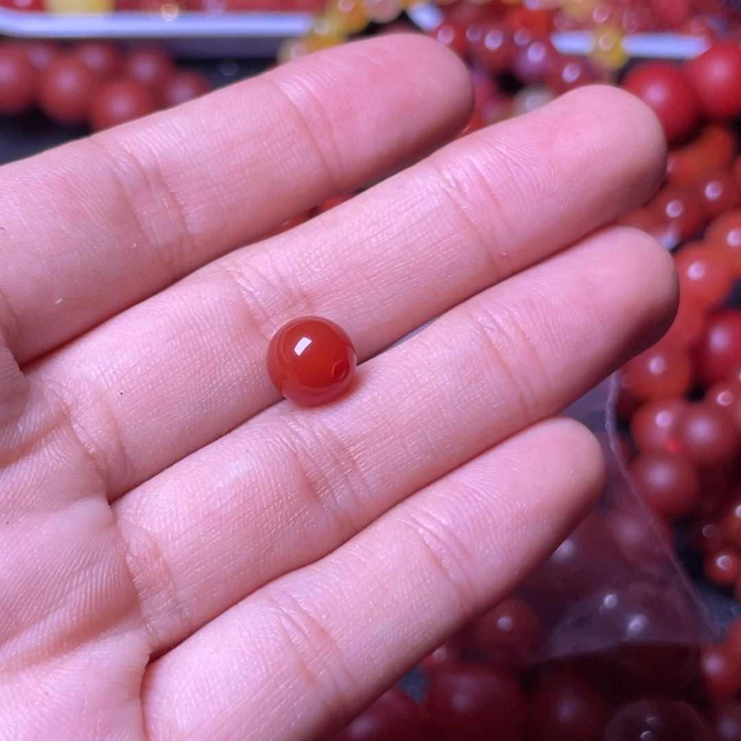 南红玛瑙合金耳饰坤*