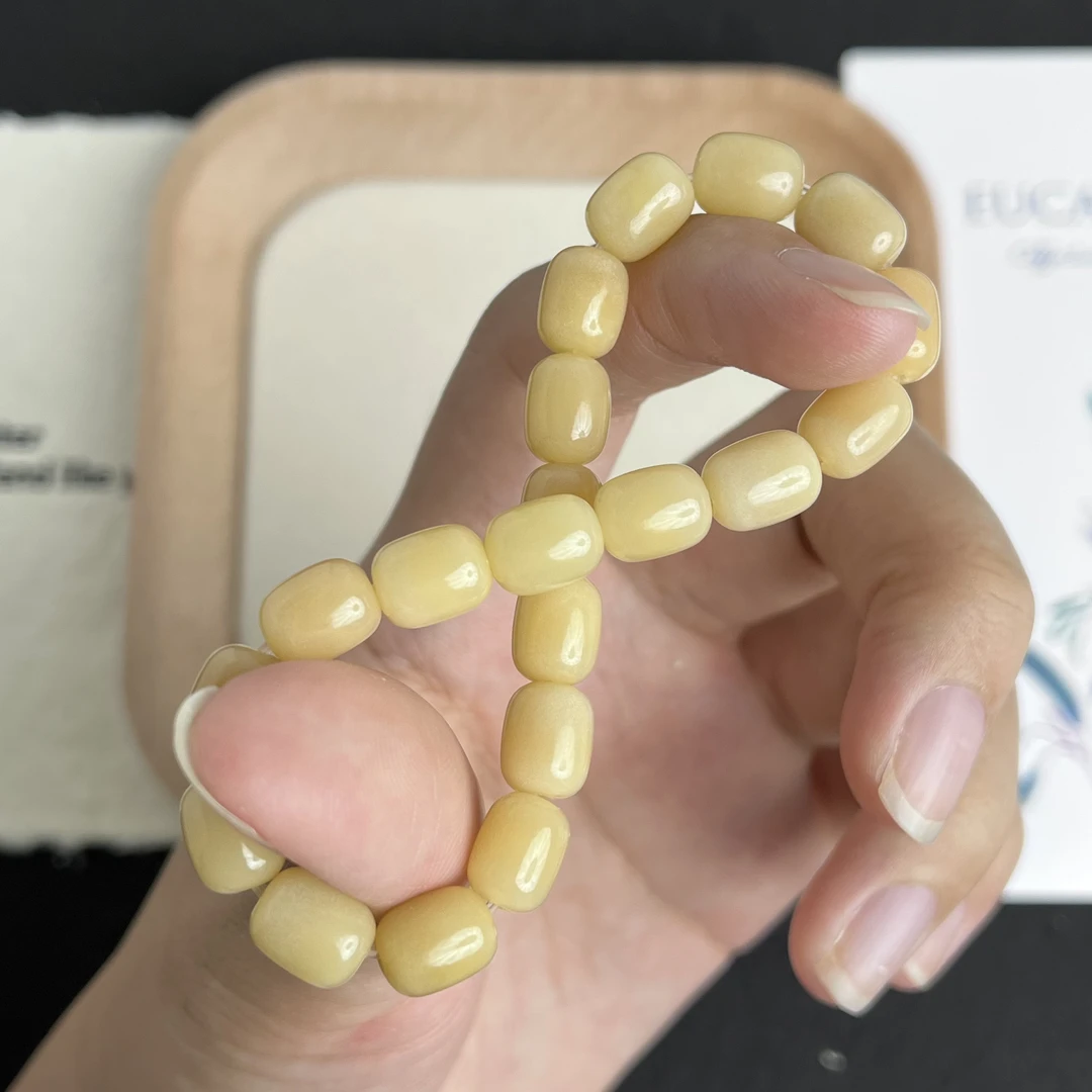 【节若9*7mm】菩提根风化胶囊珠单圈 CS021-1596