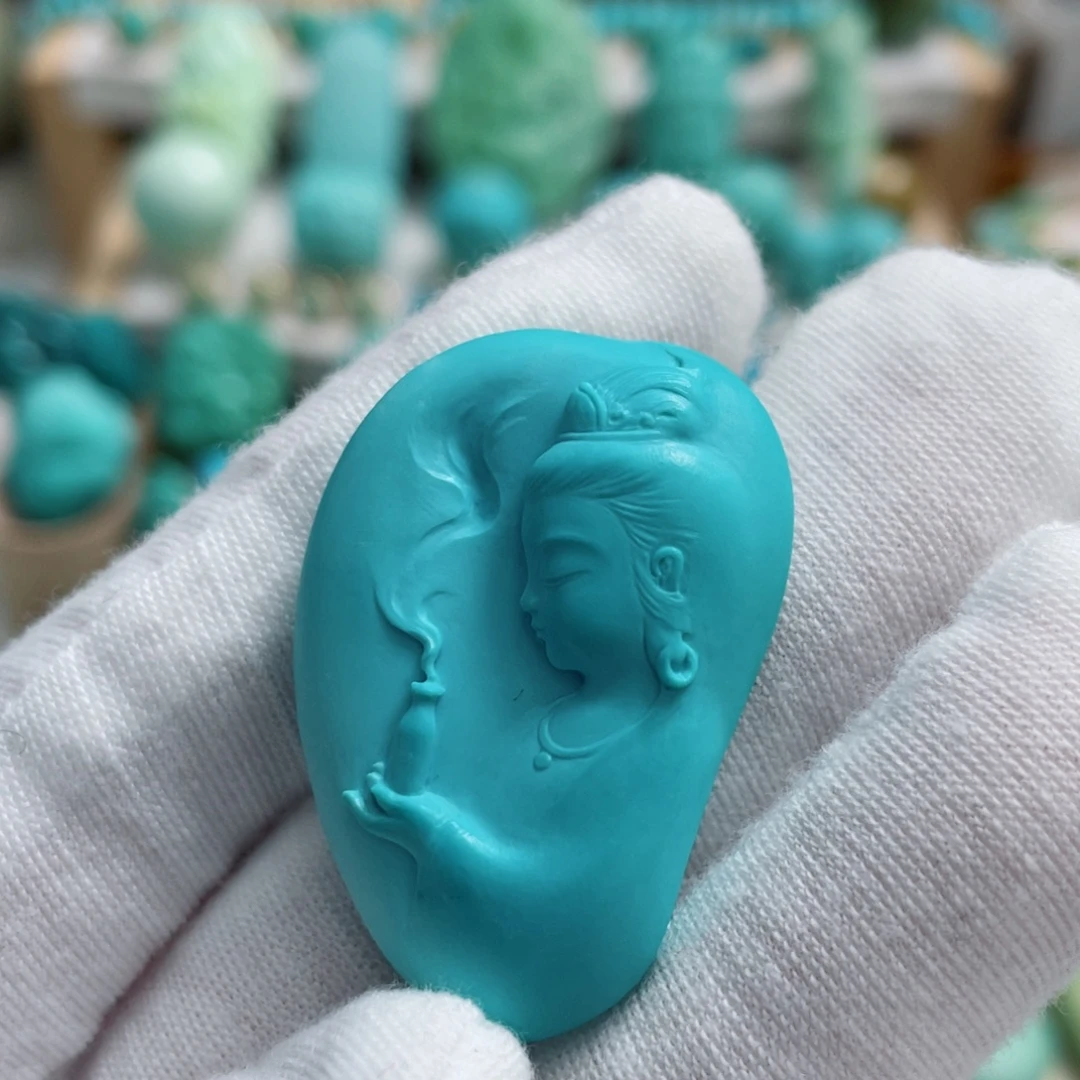 未镶嵌绿松石珠宝奇石