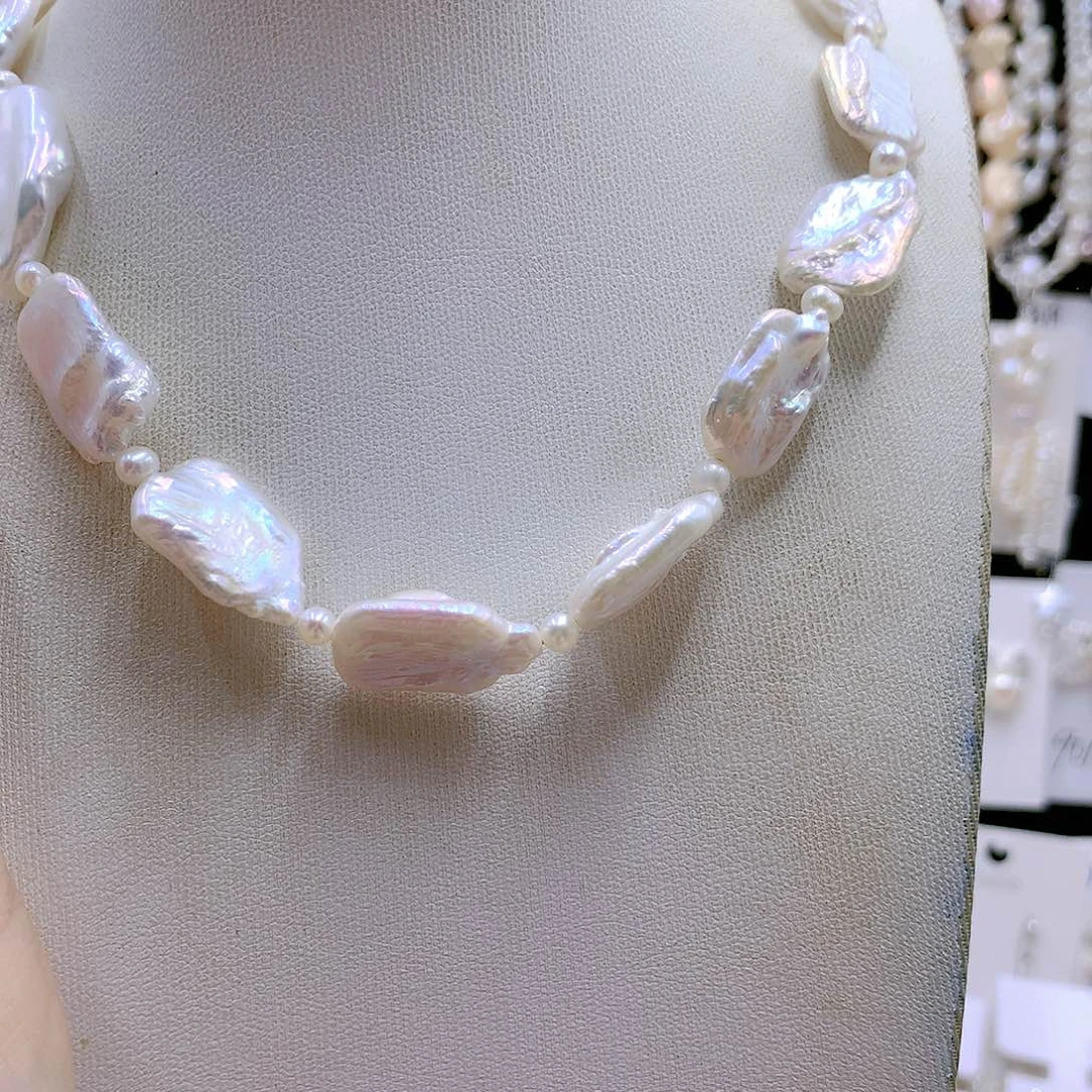 银S925镶嵌耳饰淡水珍珠