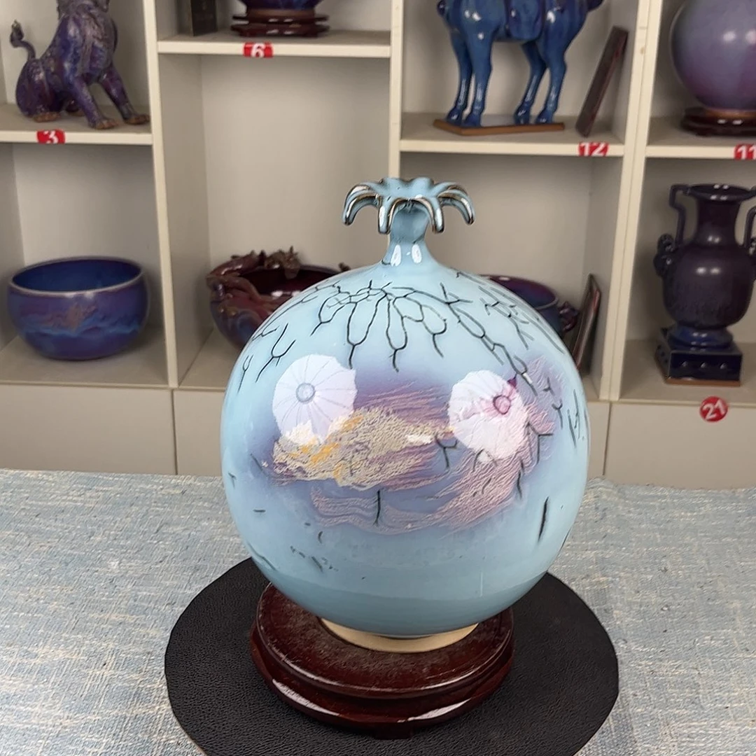 瓷片石榴瓶珍品收藏