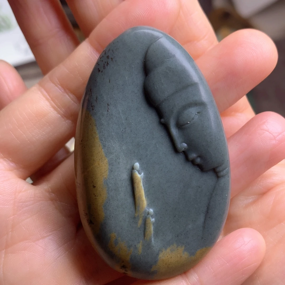 岫岩河磨玉（透闪石质玉）未镶嵌把件