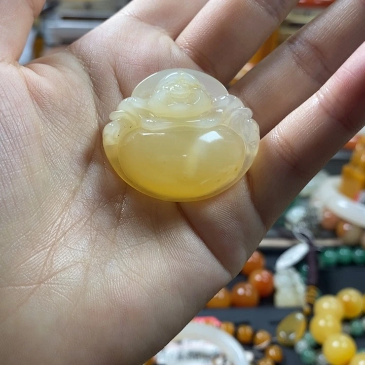 石英质玉（黄龙玉）未镶嵌手镯
