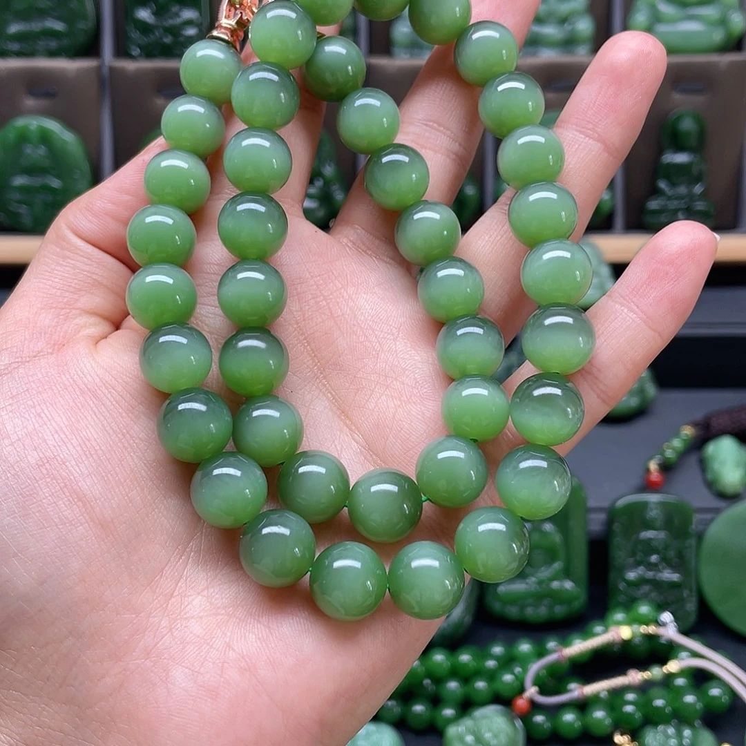 和田玉妈妈链未镶嵌荷*