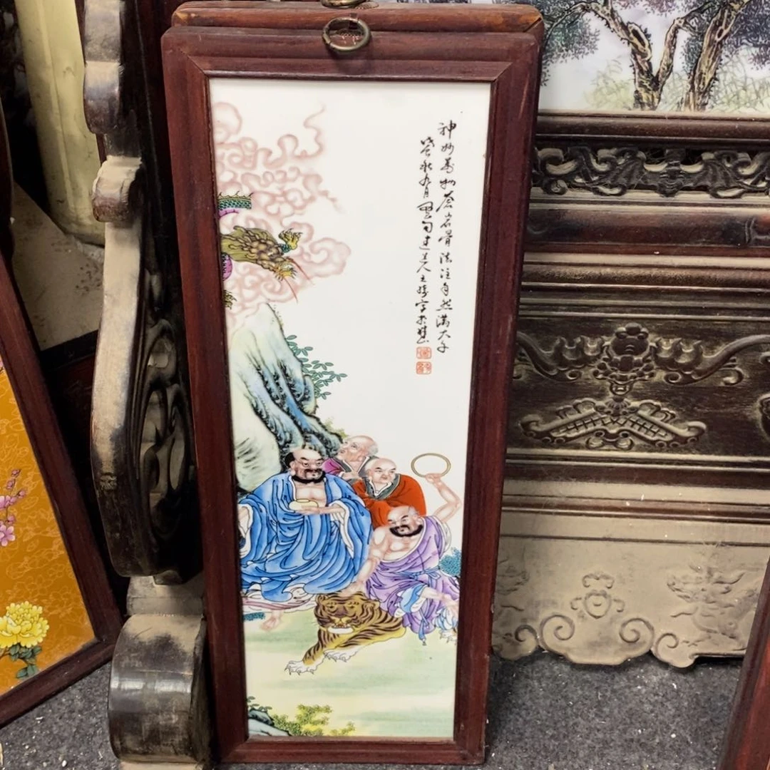 瓷片景德镇瓷板画柴窑烧制