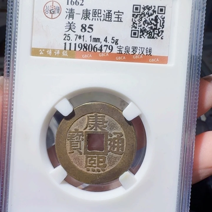 铜DX评级币一个，6479