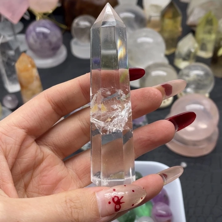 水晶43未镶嵌大*子白水柱